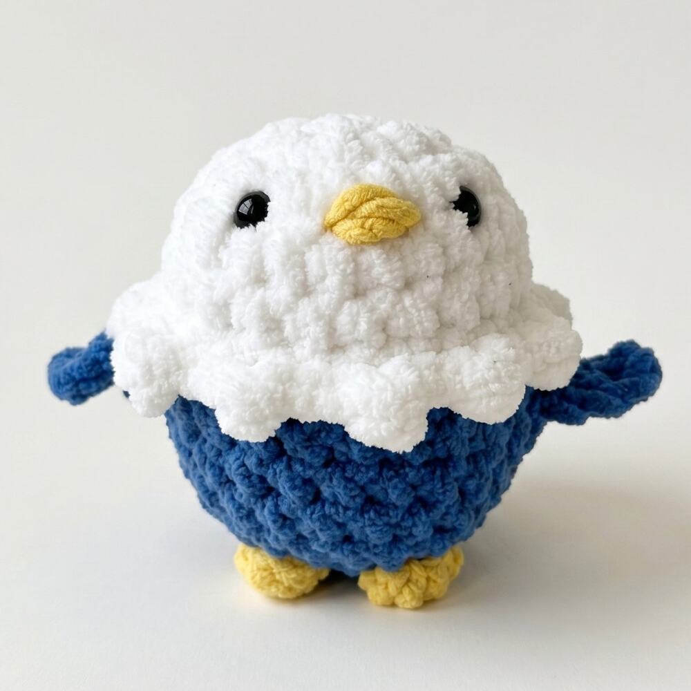 Philadelphia Eagles Crochet Plushie, Football Fan Gift 5" x 5"